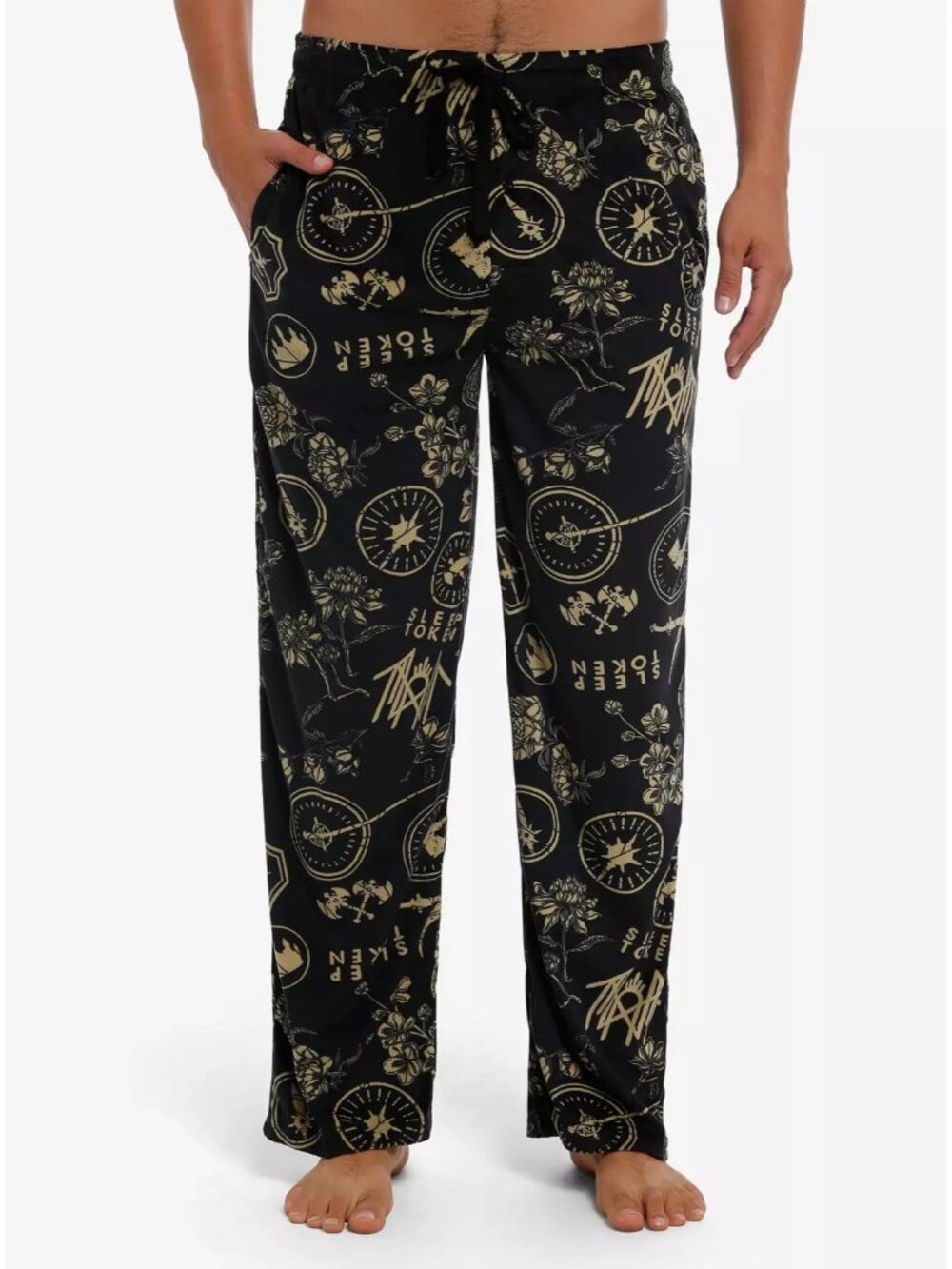 Sleep Token Even In Arcadia Plush Pajama Pants SMALL 28-30 New